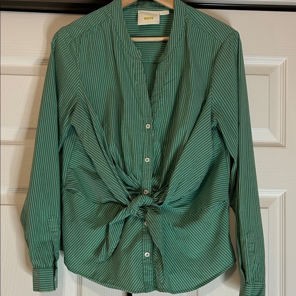 Maeve Tops - Anthropology Maeve Katherine Knotted Stripped Women’s Top Size 10